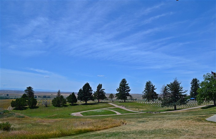 The Memorial Cemetery at Little Bighorn